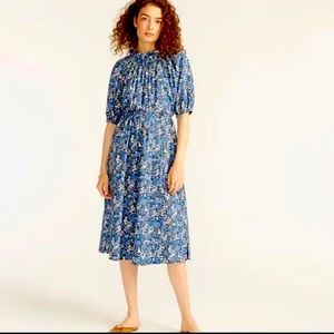NWOT J.Crew smocked Liberty floral midi - M